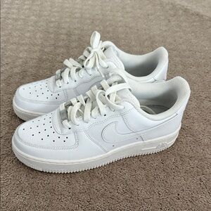 White Nike Air Force 1s